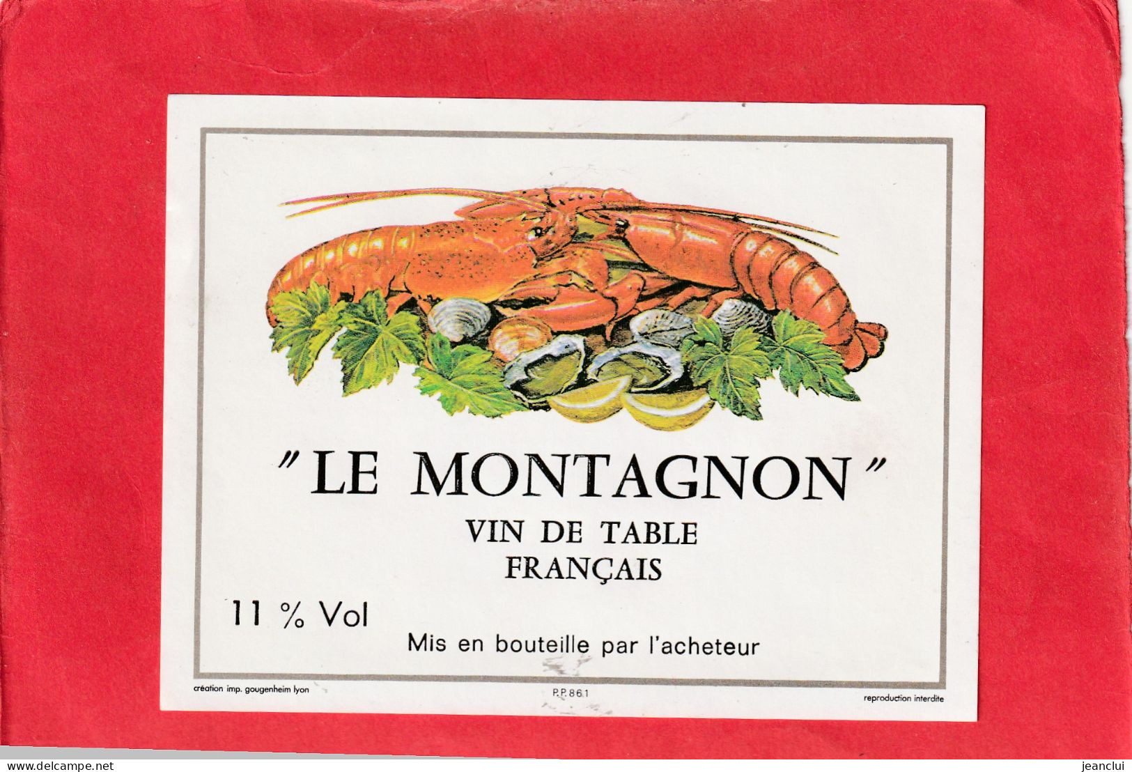 LE MONTAGNON + ECREVISSES - Andere & Zonder Classificatie