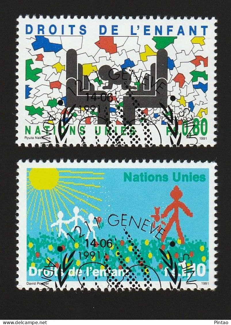 WW14010- NAÇÕES UNIDAS (GENEBRA) 1991- CTO (DIREITOS DA CRIANÇA) - Used Stamps