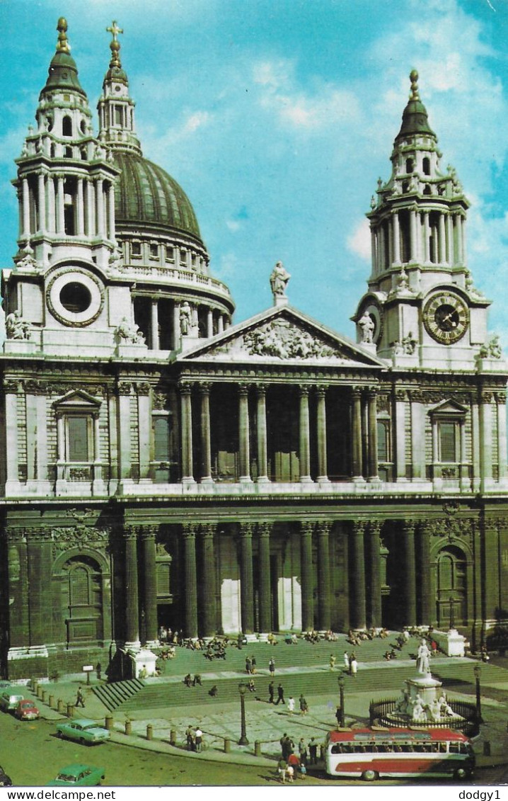 ST. PAULS CATHEDRAL, LONDON, ENGLAND. USED POSTCARD   Fd2 - St. Paul's Cathedral