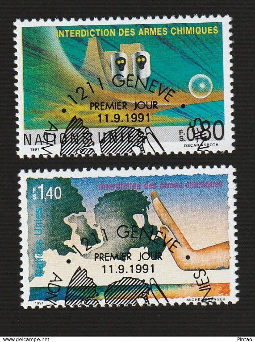 WW14016- NAÇÕES UNIDAS (GENEBRA) 1991- CTO (PROIBIÇÃO DAS ARMAS QUÍMICAS) - Used Stamps