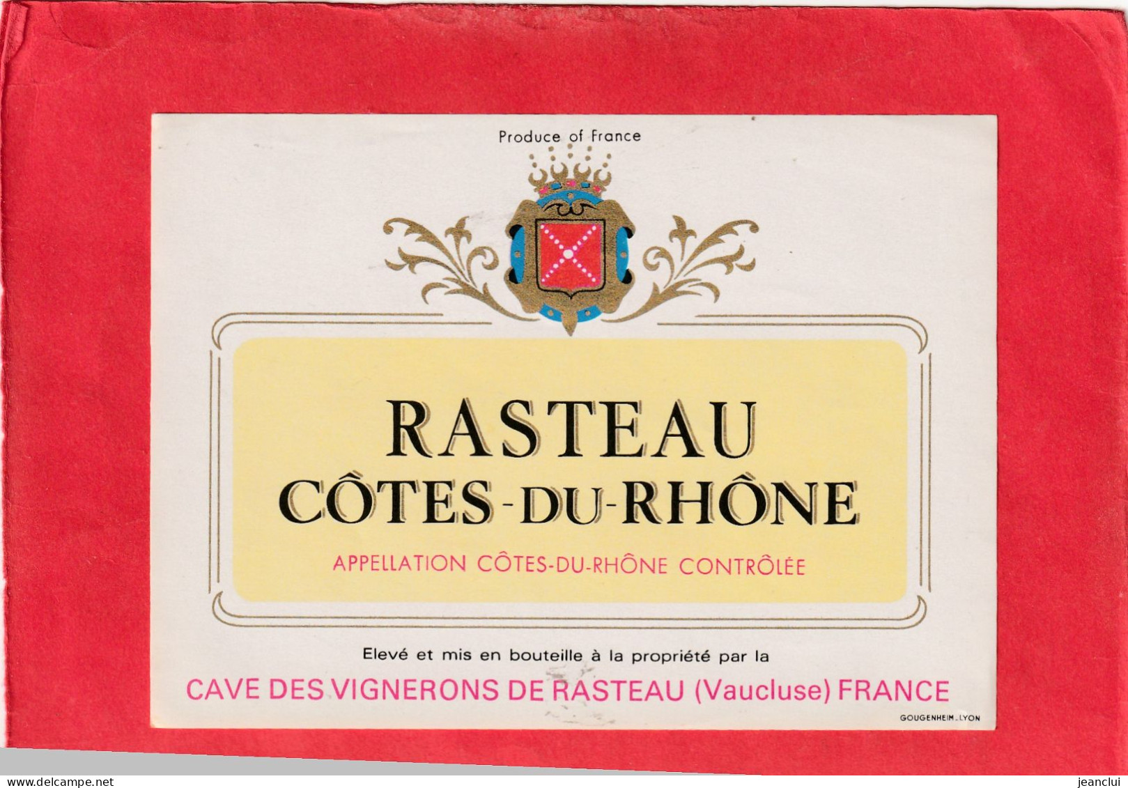 RASTEAU COTES-DU-RHONE . CAVE DES VIGNERONS DE RASTEAU - Côtes Du Rhône