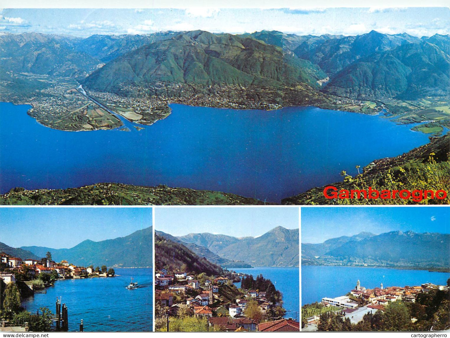 Switzerland Gerra S. Nazzaro Vira Gambarogno Sicht Auf Lago Maggiore - Arogno