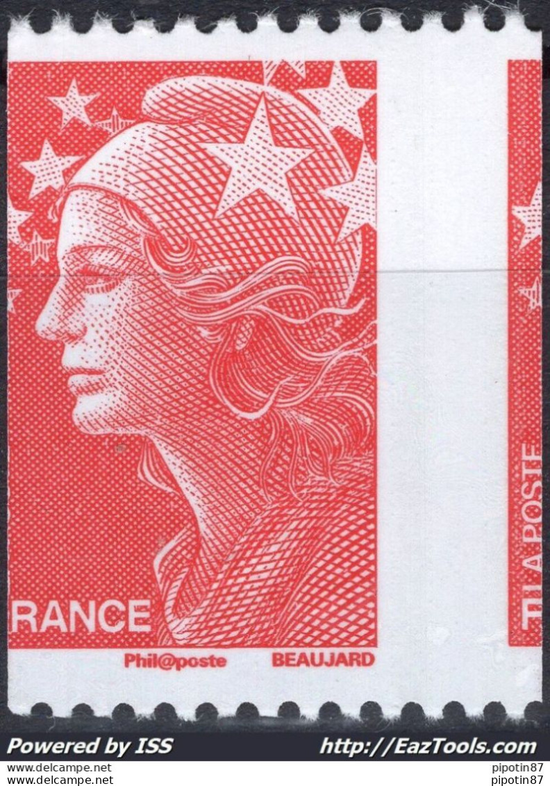 FRANCE MARIANNE DE BEAUJARD N° 4240 NEUF ** SANS CHARNIERE VARIÉTÉ DE PIQUAGE - Unused Stamps