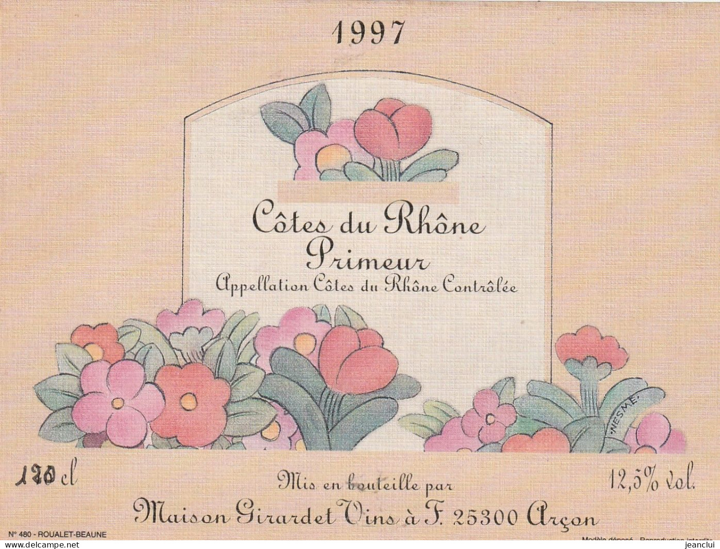 COTES-DU-RHONE .PRIMEUR 1997 - Côtes Du Rhône