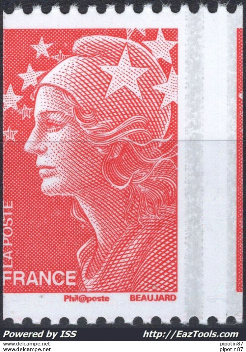 FRANCE MARIANNE DE BEAUJARD N° 4240 NEUF ** SANS CHARNIERE VARIÉTÉ DE PIQUAGE - Unused Stamps