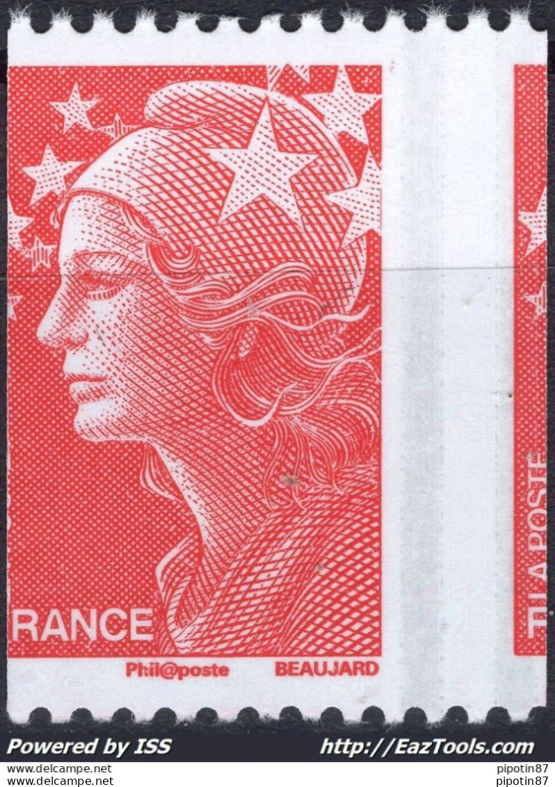 FRANCE MARIANNE DE BEAUJARD N° 4240 NEUF ** SANS CHARNIERE VARIÉTÉ DE PIQUAGE - Neufs