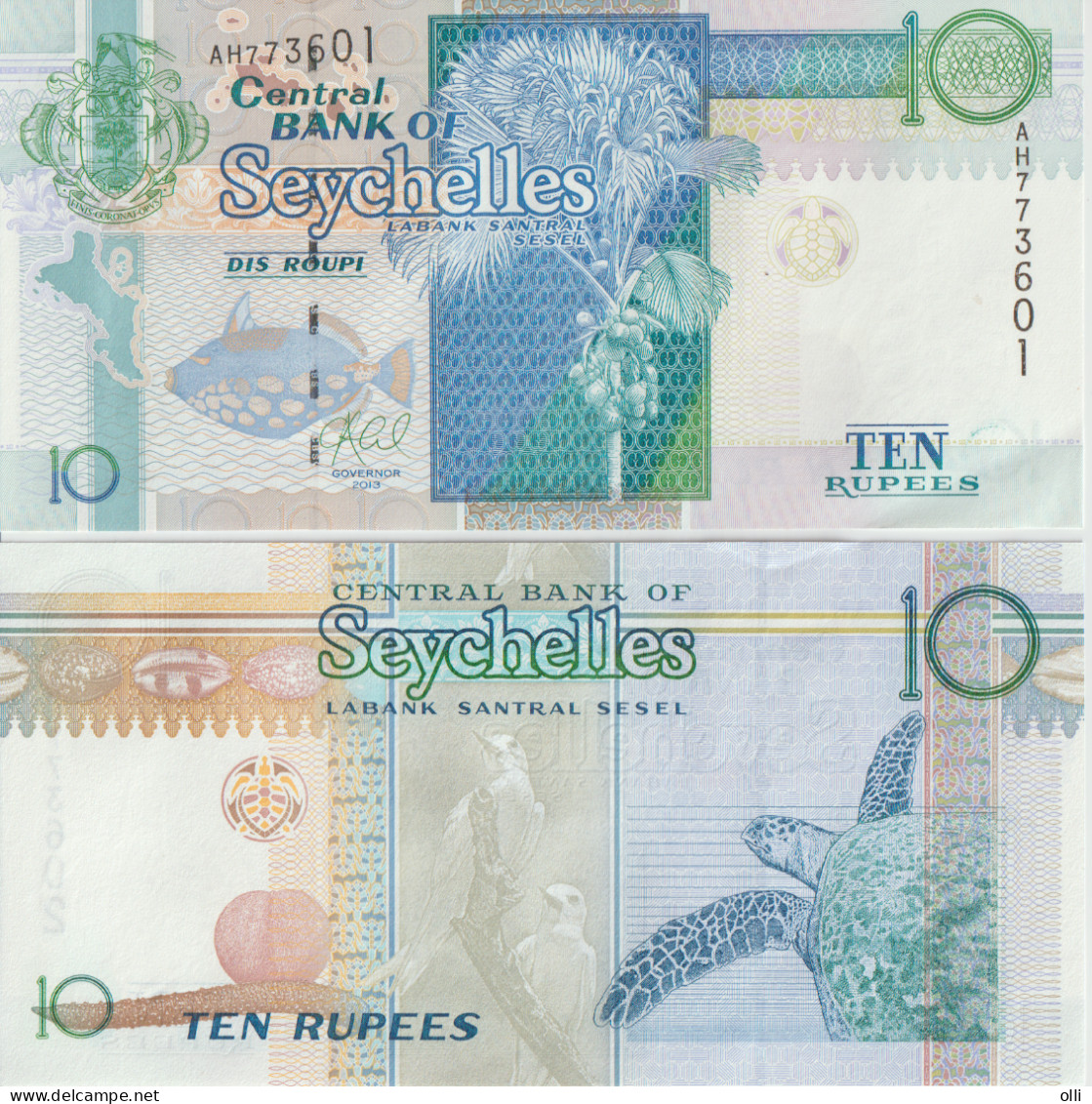 SEYCHELLES 10 Rupees 2013 UNC - Seychellen