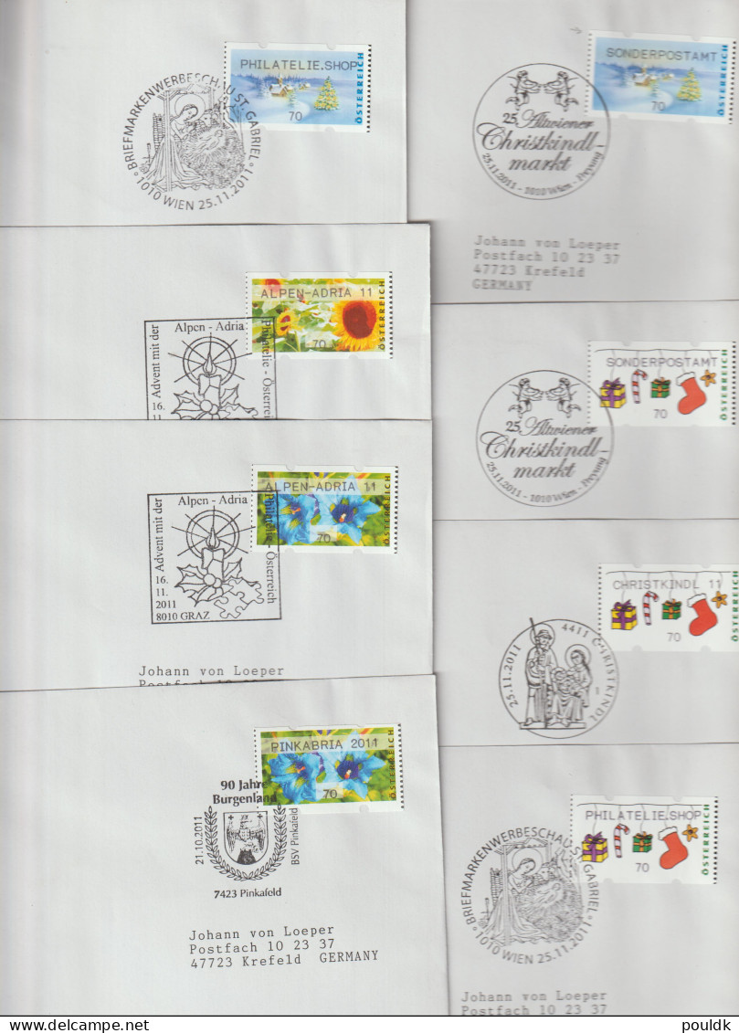 Austrian Modern ATM On Plain Covers - A Total Of 27 Covers. Weight 0,1 Kg. Please Read Sales Conditions Under Image  - Automatenmarken [ATM]