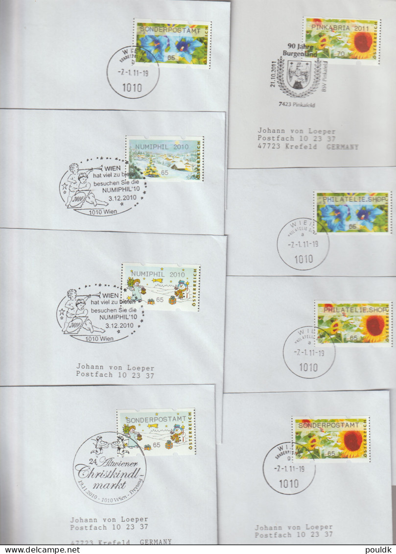 Austrian Modern ATM On Plain Covers - A Total Of 27 Covers. Weight 0,1 Kg. Please Read Sales Conditions Under Image  - Automaatzegels [ATM]