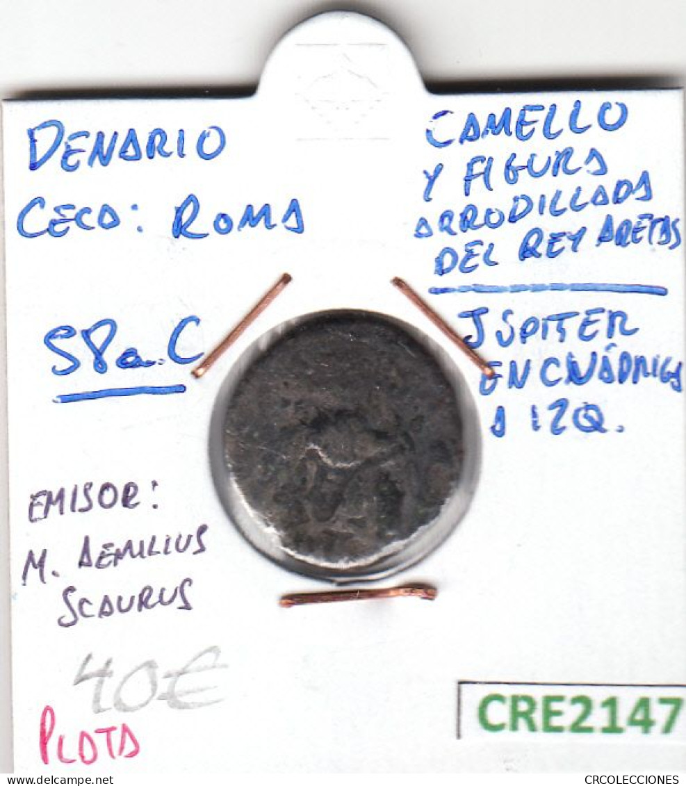 CRE2147 MONEDA ROMANA DENARIO VER DESCRIPCION EN FOTO - Andere & Zonder Classificatie