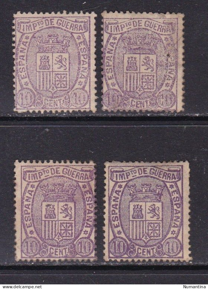 1875 - España - Edifil 155 - Escudo De España - 4 Sellos - MNH - Valor 84 € - Unused Stamps
