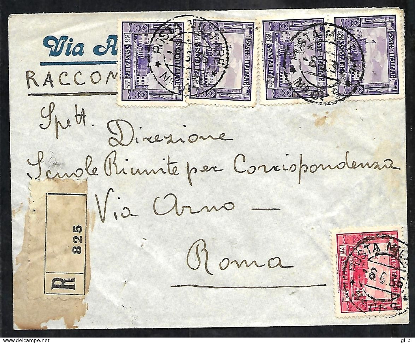 M1368 – RACCOMANDATA POSTA MILITARE N 01 S - Africa Oriental Italiana