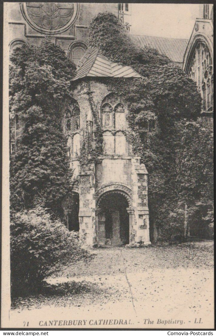 The Baptistry, Canterbury Cathedral, Kent, C.1910 - Lévy Postcard LL71 - Canterbury