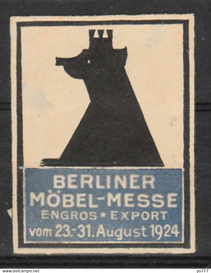 VV-171 1924 BERLINER MÖBEL MESSE VIGNETTE No Gum - Otros & Sin Clasificación