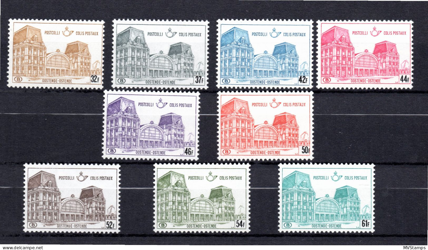 Belgien 1971 Satz PM 67/75 Postpaketmarken Postfrisch - Ungebraucht