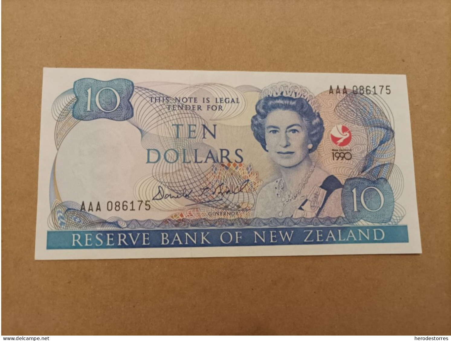 Billete De Nueva Zelanda De 10 Dólares, Año 1990, Serie AAA, UNC - Nueva Zelandía