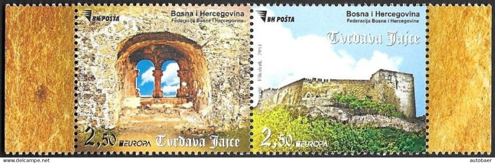 Bosna Bosnia Bosnien (Sarajevo) 2017 Europa Cept Castles Michel 709-10 MNH ** Postfrisch Neuf - 2017