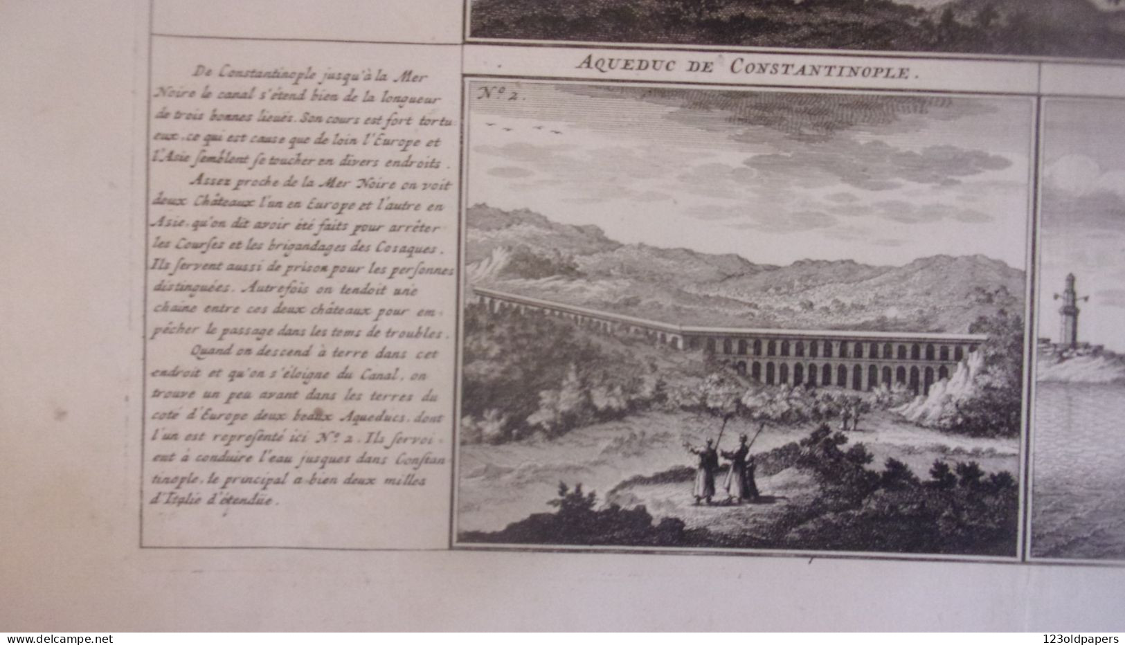 ORIGINALE 1719 PAR Zacharias Châtelain Bosphore De THRACE VUE DE CONSTANTINOPLE DU COTE BOSPHORE  TURKEY TURQUIE - Prints & Engravings