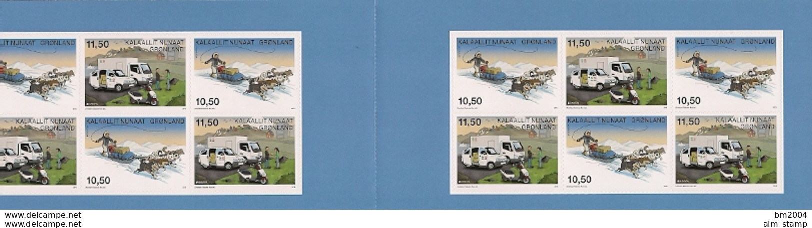 2013 Grönland Mi. 634-5  MH**MNH  Europa Cept Postfahrzeuge - Booklets