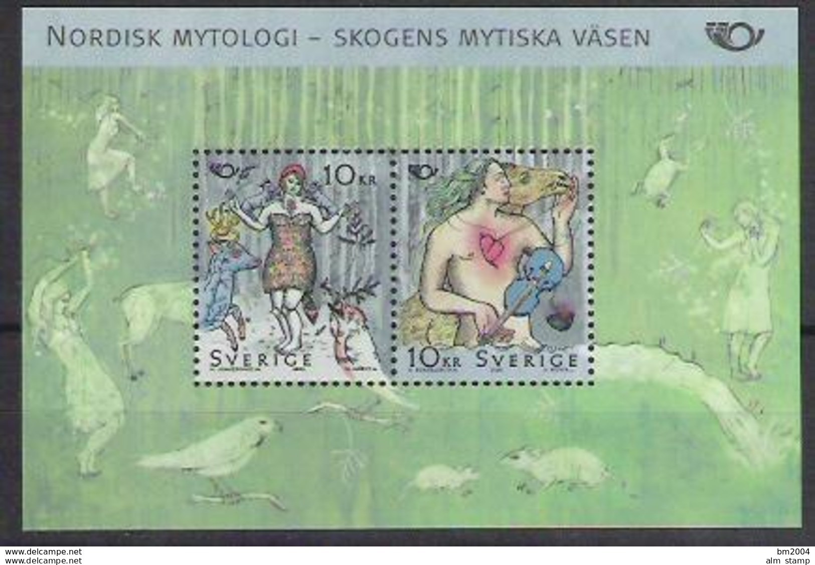 2006 Schweden   Mi. Bl. 21**MNH   Norden  Nordische Mythen - Blocs-feuillets