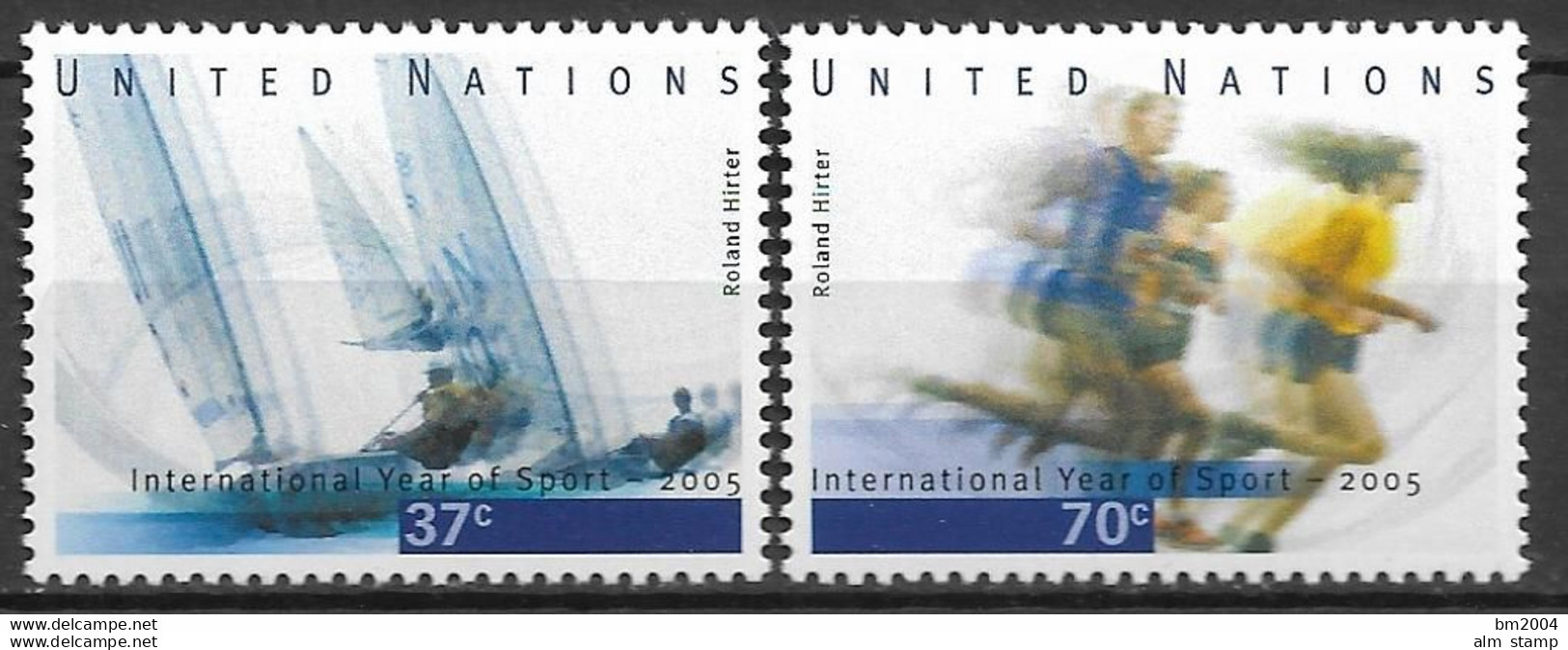 2005 UNO NEW YORK   MI.984-5**MNH   Internationales Jahr Des Sports Und Der Sporterziehung. - Ungebraucht