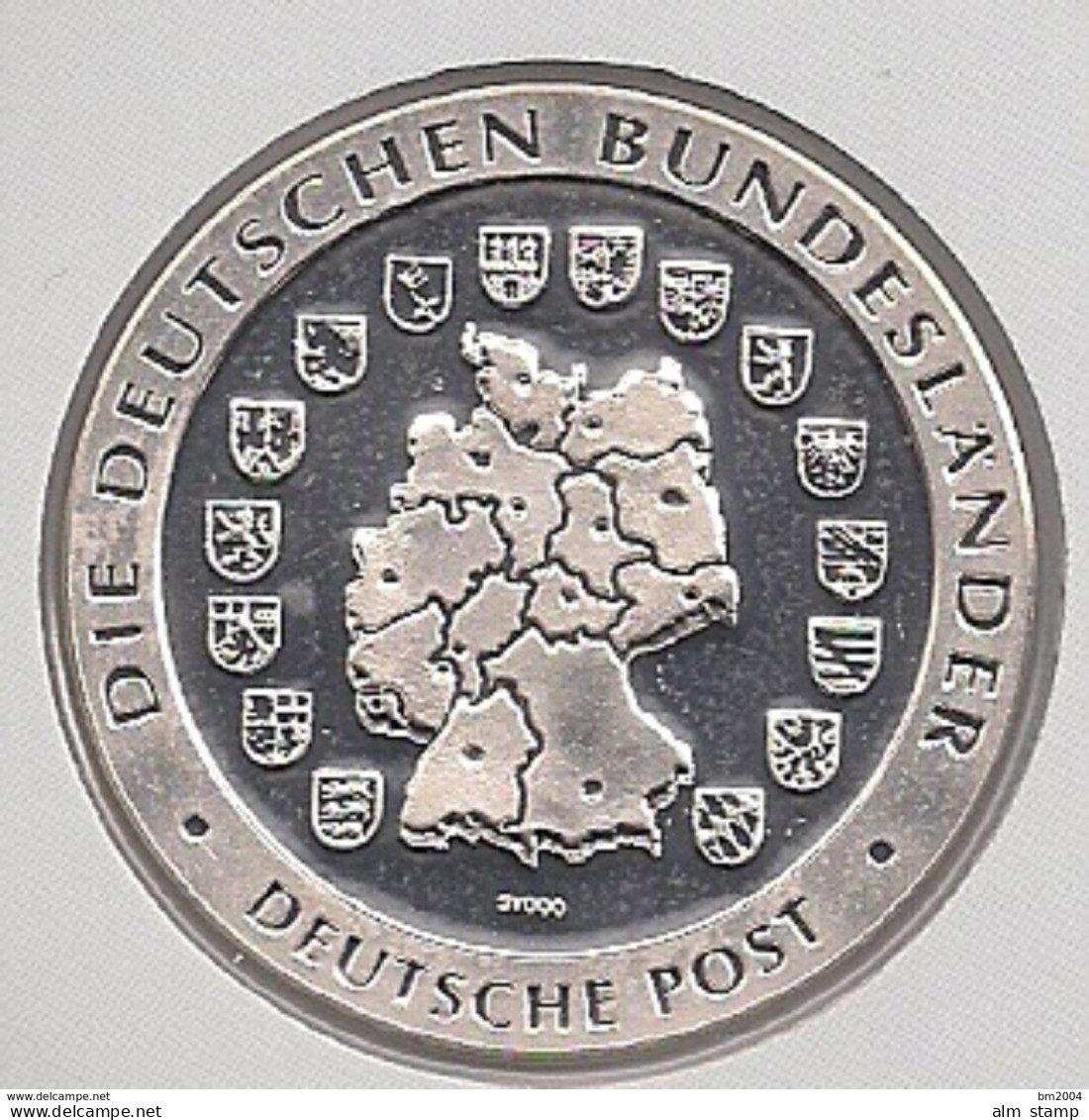 999/1000 Silber Medaille " Nordrhein-Westfalen  " PP   36 Mm DMR Rohgewicht : 14 G Prägung : Hochrelief - Pièces écrasées (Elongated Coins)