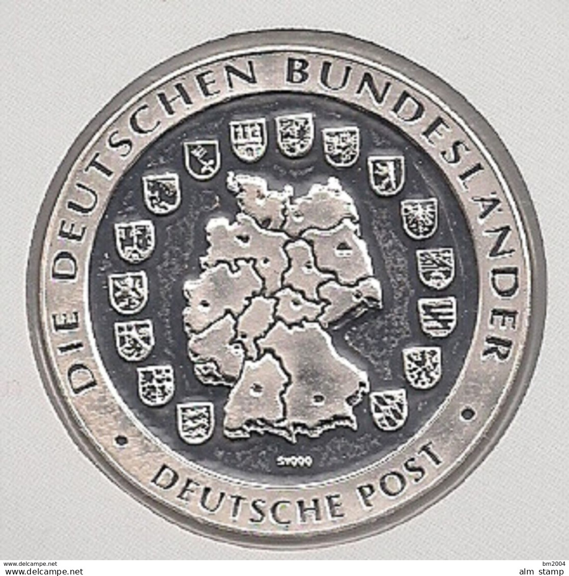 999/1000 Silber Medaille " Brandenburg  " PP   36 Mm DMR Rohgewicht : 14 G Prägung : Hochrelief - Souvenir-Medaille (elongated Coins)