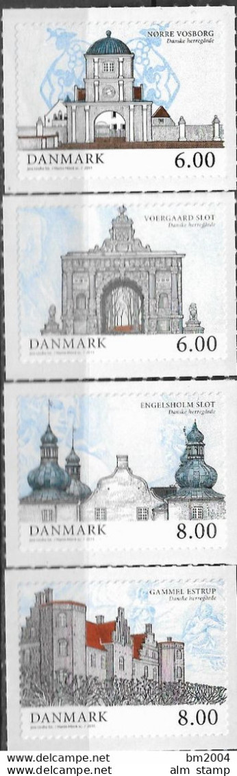 2011 Dänemark Mi. 1644-7**MNH    Gutshöfe - Ongebruikt