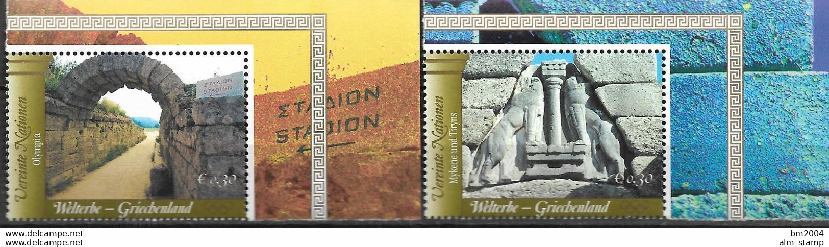 2004 UNO  Wien   Mi.  422-7**MNH    UNESCO-Welterbe: Griechenland - Ungebraucht