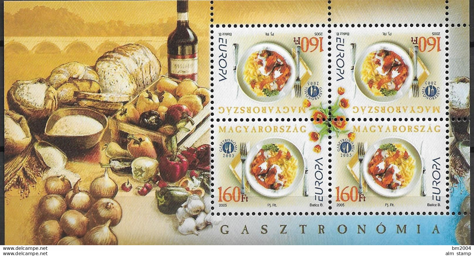 2005 Ungarn Magyarorszag Mi.  Bl. 298 **MNH Europa: Gastronomie - Unused Stamps