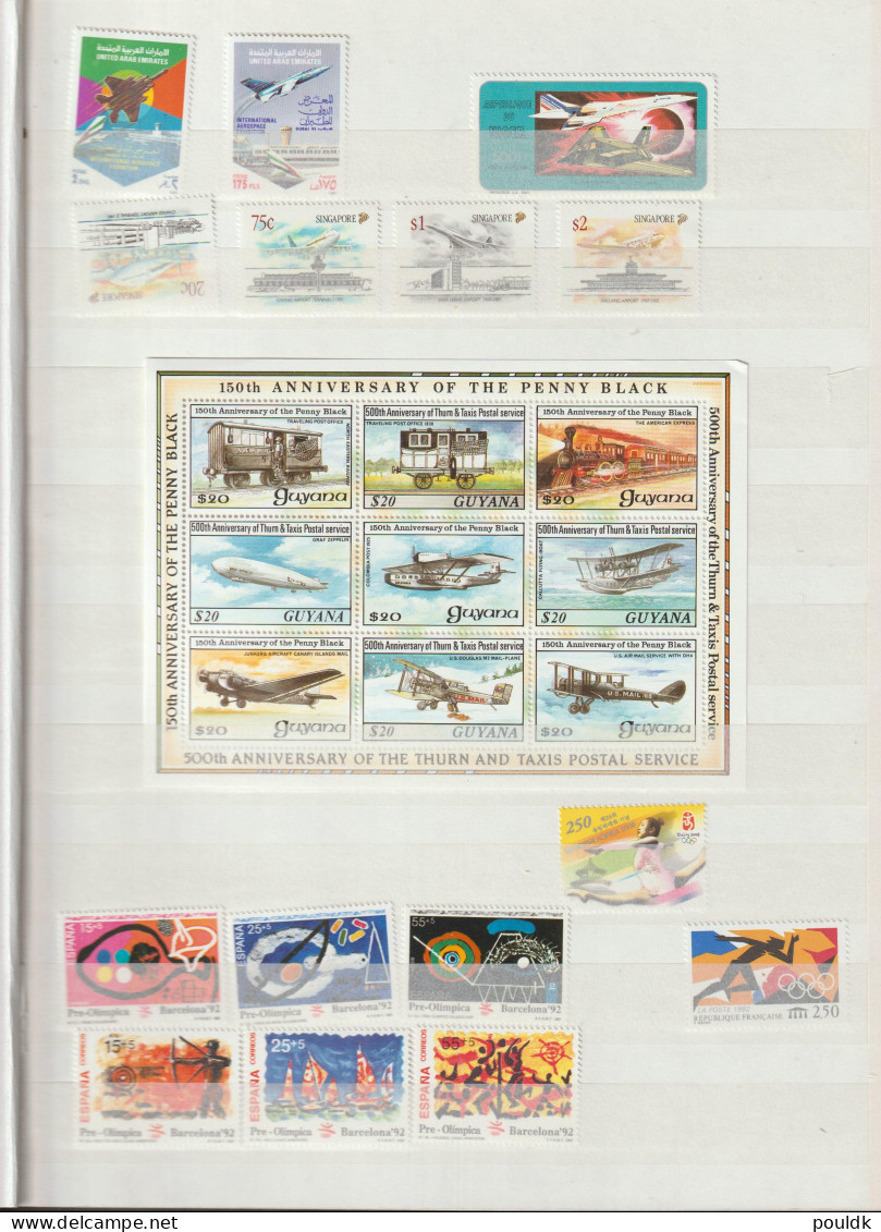 Collection Of 25 Souvenir Sheets And Many Sets With Many Olympic And Football Topics - All MNH/**. Please Read Sales - Collections (sans Albums)