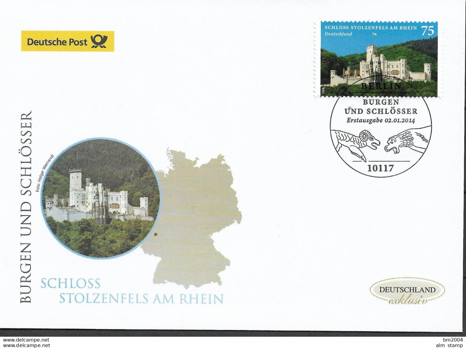 2014 Deutschland  Germany Mi. 3049 FDC  Burgen Und Schlösser: Schloss Stolzenfels Am Rhein - 2011-…