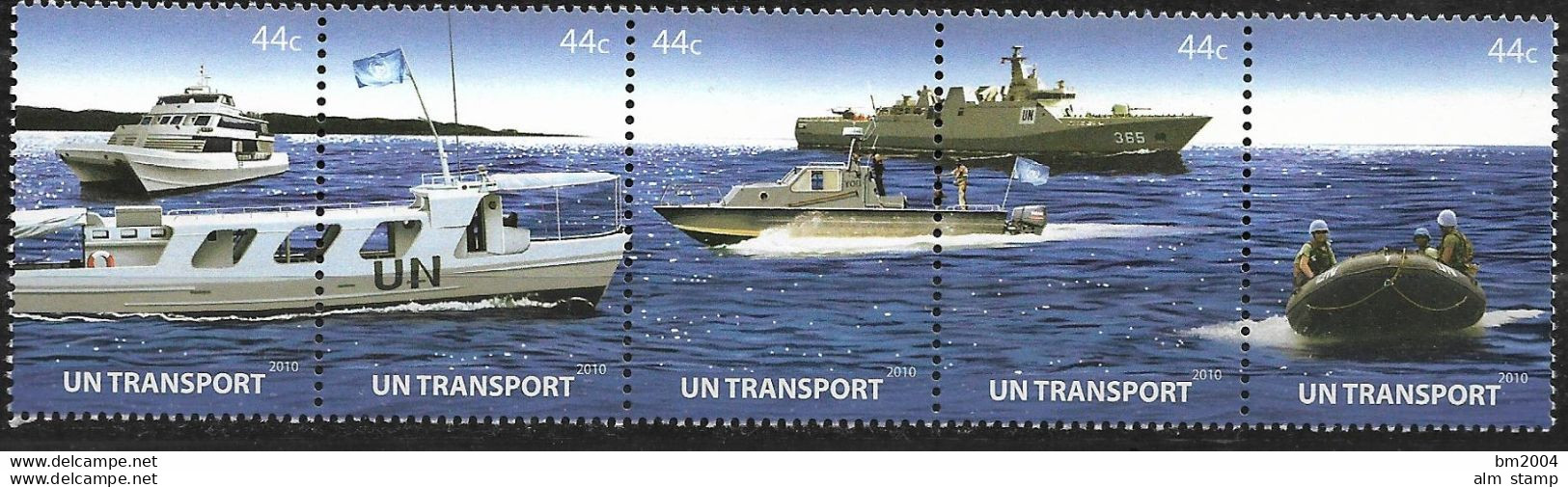 2010 UNO NEW YORK   MI. 1229-33**MNH   Transportmittel Der Vereinten Nationen - Unused Stamps