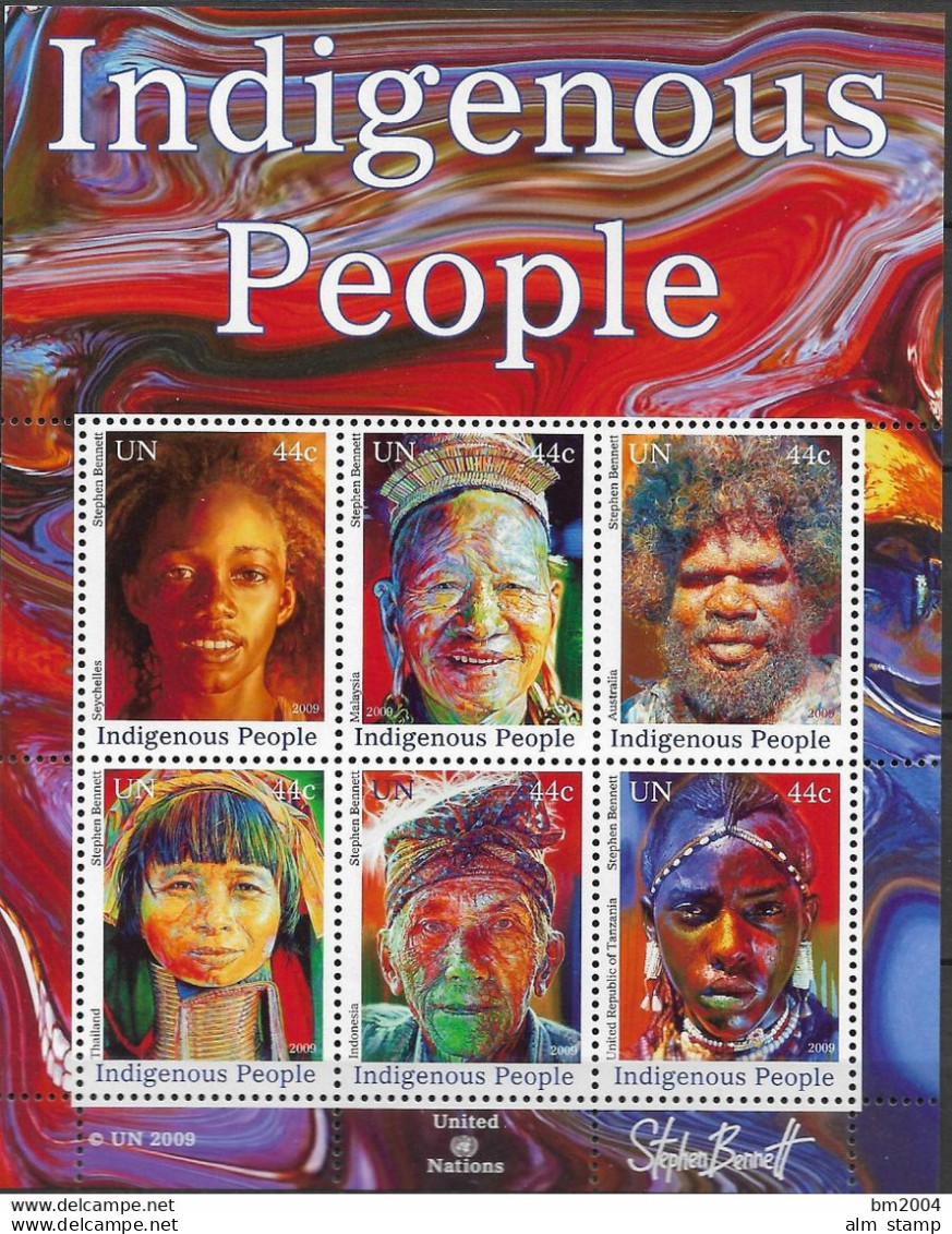 2009 UNO NEW YORK   MI. Bl. 31**MNH   Indigene Menschen - Unused Stamps