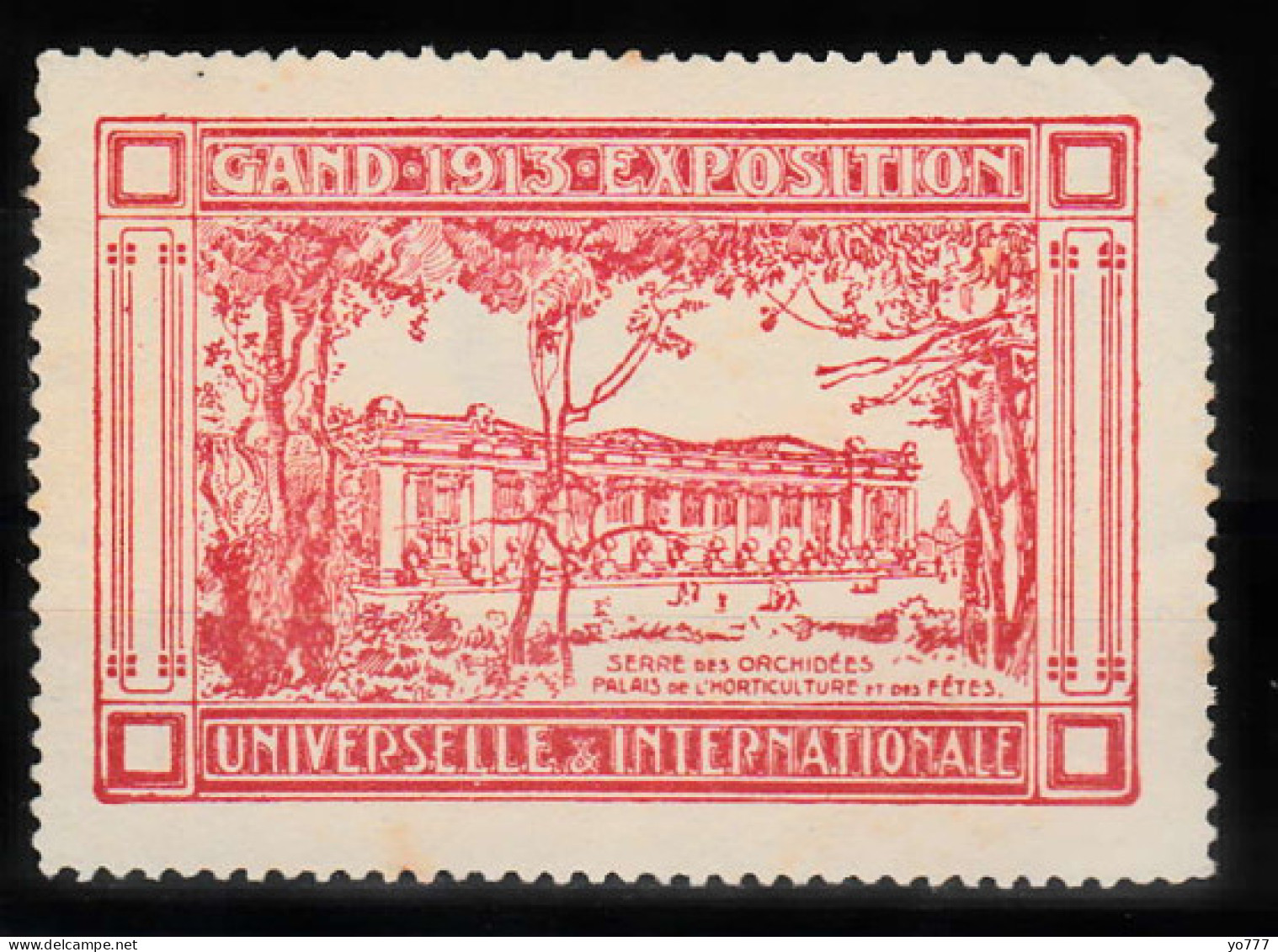 VV-211 1913 GAND Exposition Universelle Et Internationale Vignette No Gum - Sonstige & Ohne Zuordnung