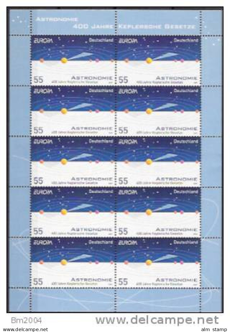 2009 Deutschland Germany  Mi. 2732 **MNH Sheet Europa - 2009