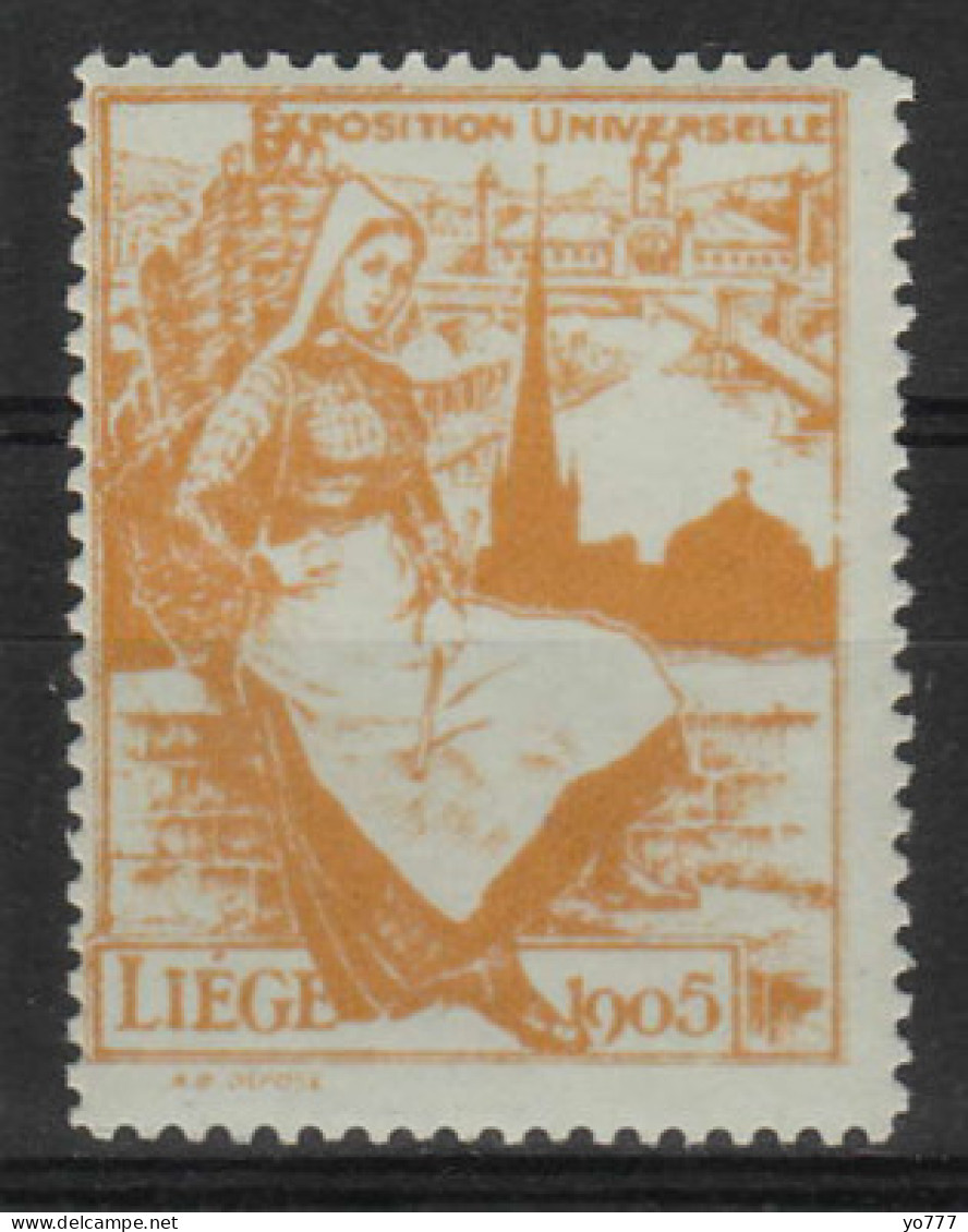 VV-234 1905 Exposition Universelle Liege Vignette MNH** - Autres & Non Classés