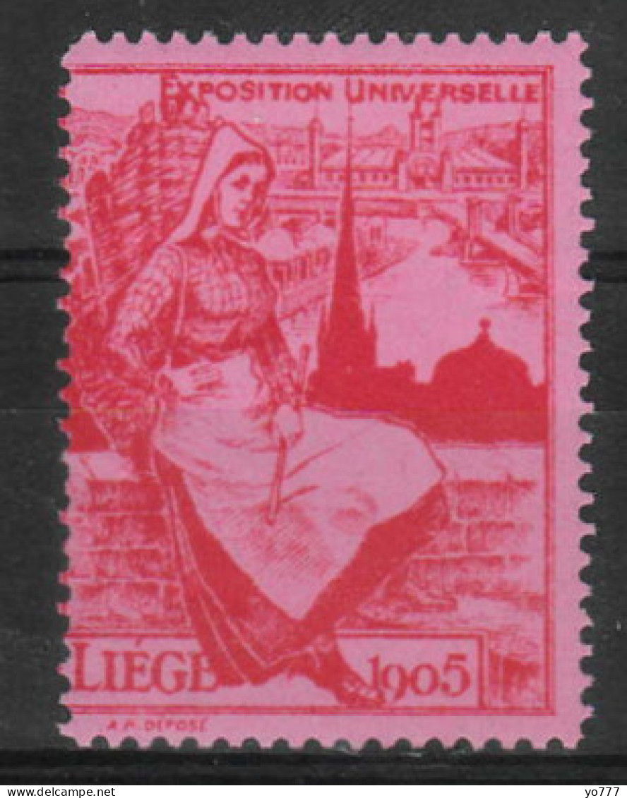 VV-236 1905 Exposition Universelle Liege Vignette MNH** - Other & Unclassified