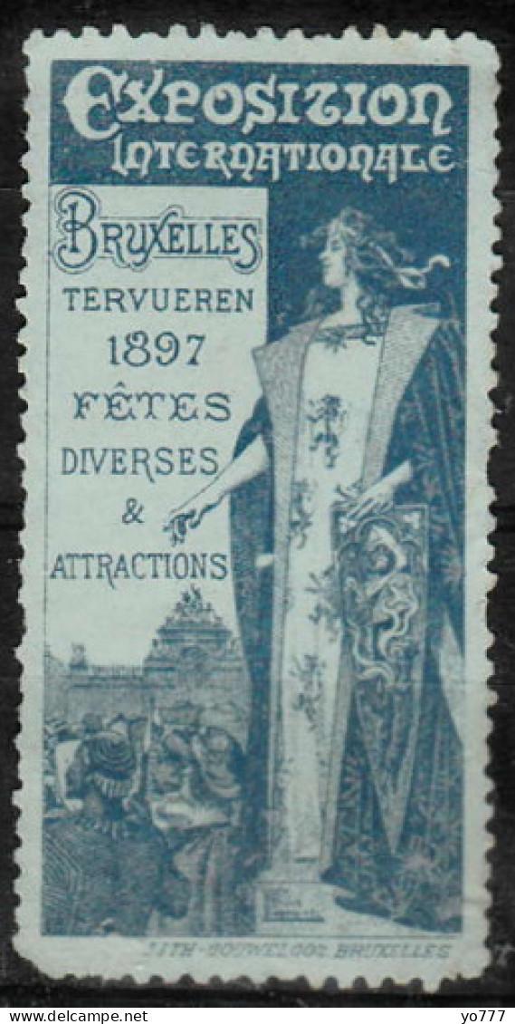 VV-244 1897 Bruxelles Tervueren Exposition Vignette Used - Andere & Zonder Classificatie