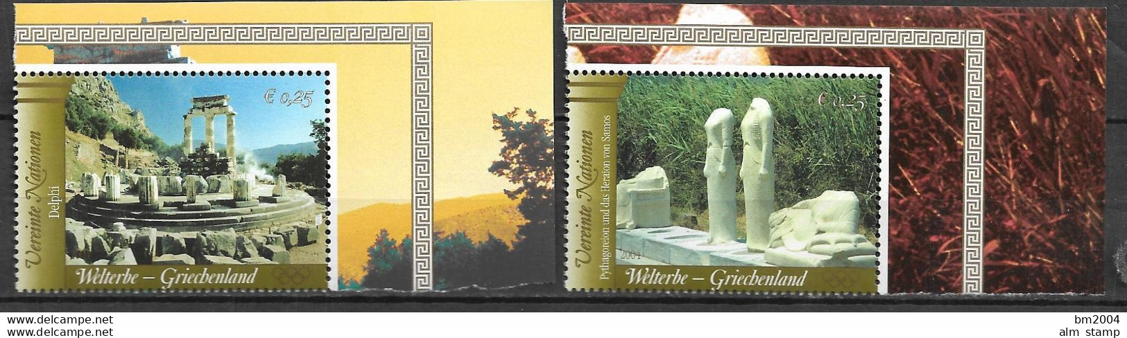 2004 UNO  Wien   Mi.  422-7**MNH    UNESCO-Welterbe: Griechenland - Ungebraucht