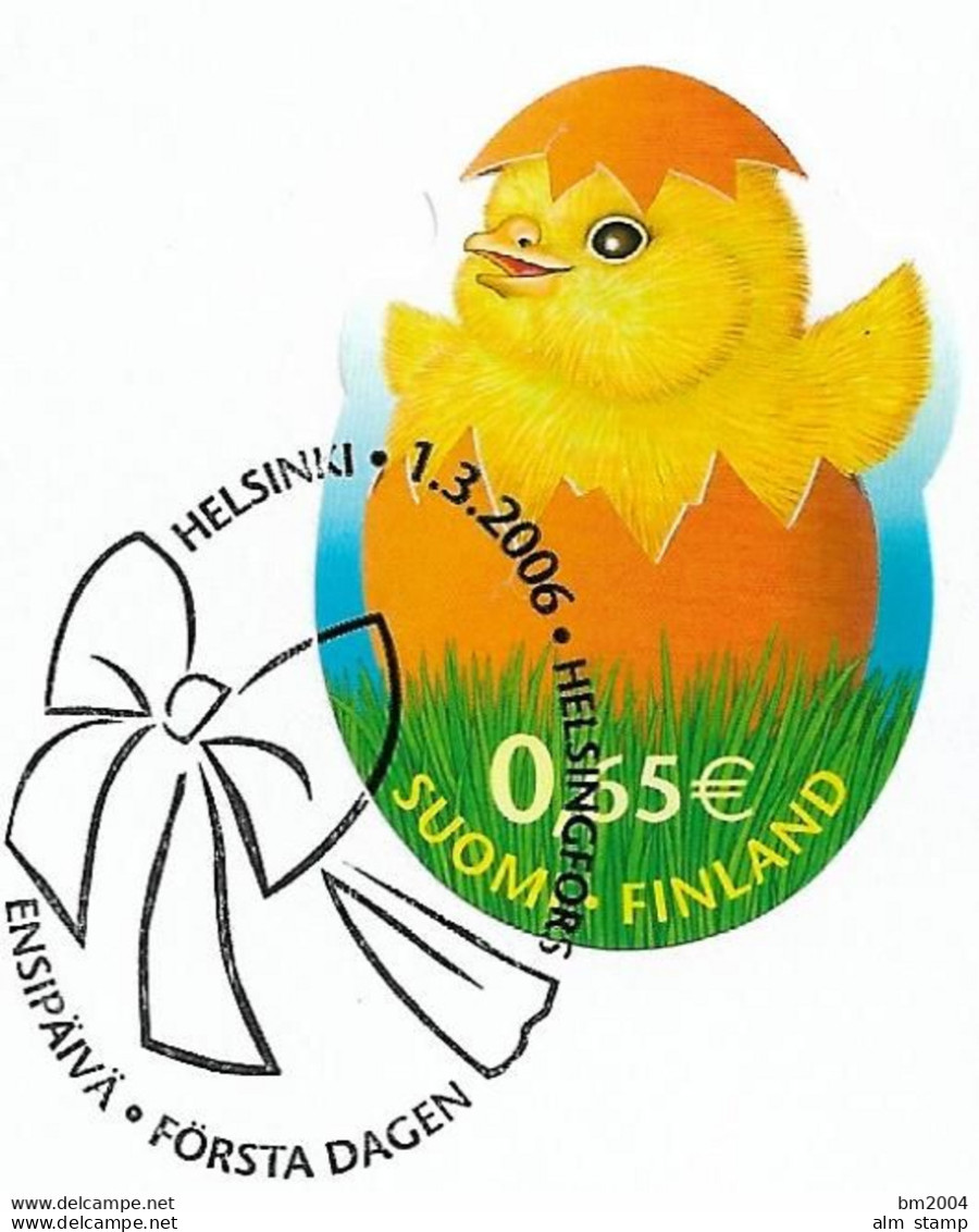 2006 Finnland Mi.  1793 FD-used Briefstück    Ostern. - Gebraucht