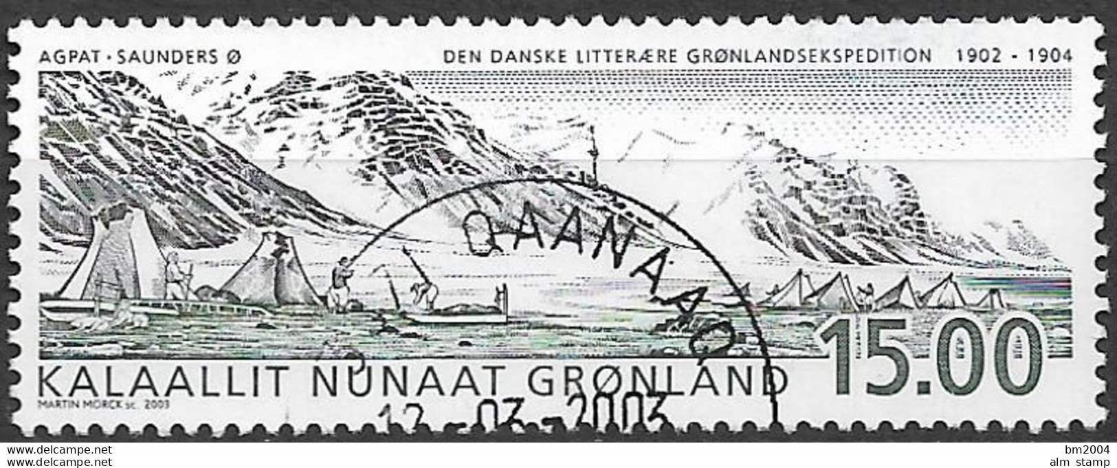 2003 Grönland Mi. 396-7 Used   100. Jahrestag Der Dänischen Literarischen Grönlandexpedition - Gebraucht