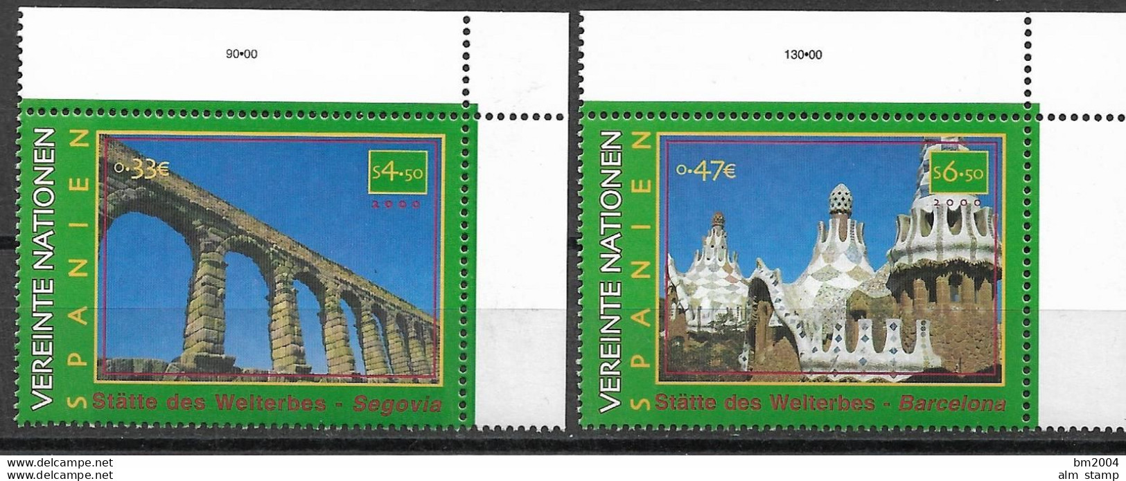 2000 UNO Wien Mi. 317-8**MNH UNESCO-Welterbe: Spanien. - Ungebraucht