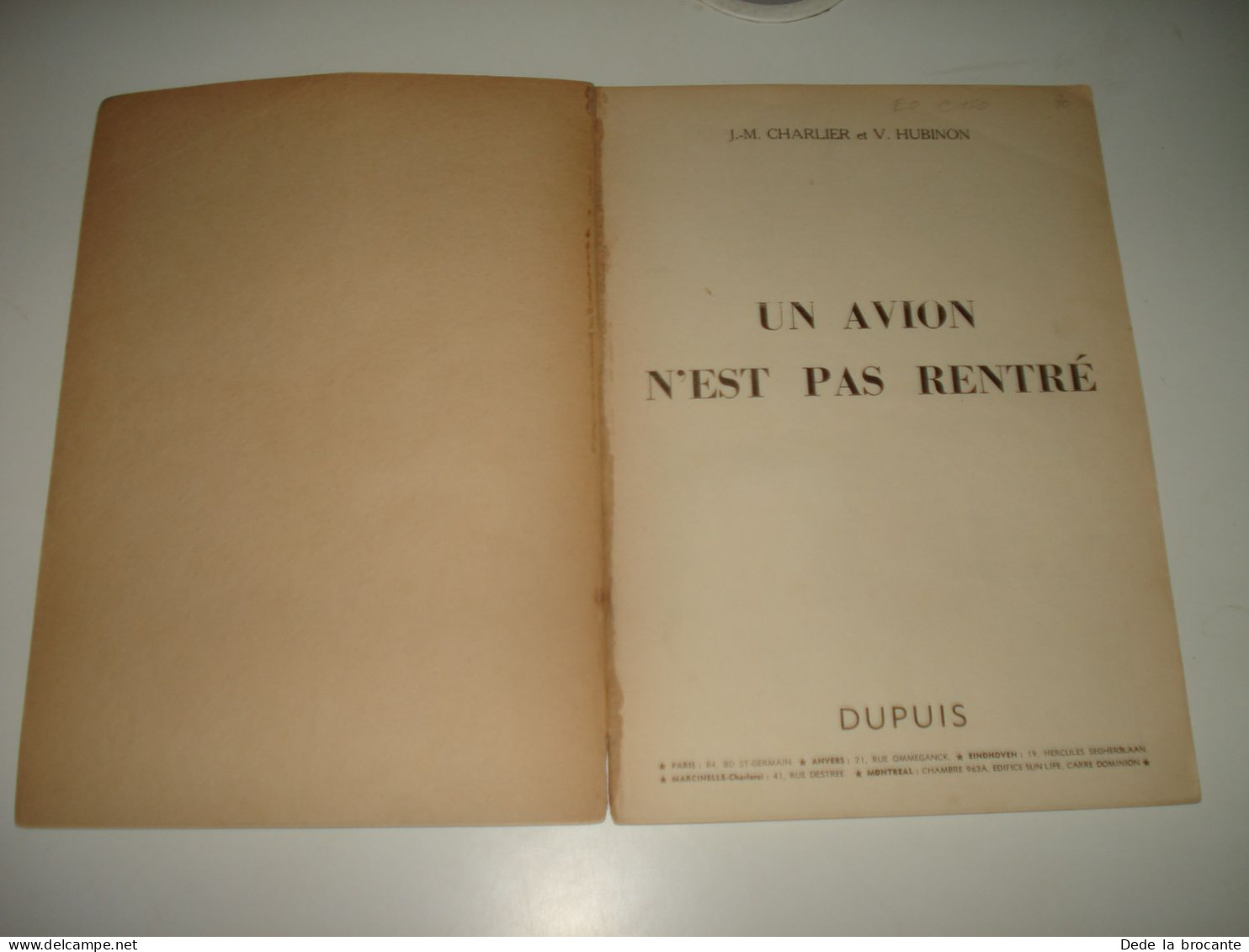 C47 / Buck Danny  N° 13 " Un Avion N'est Pas Rentré " - E.O De 1954 - Dupuis - Buck Danny