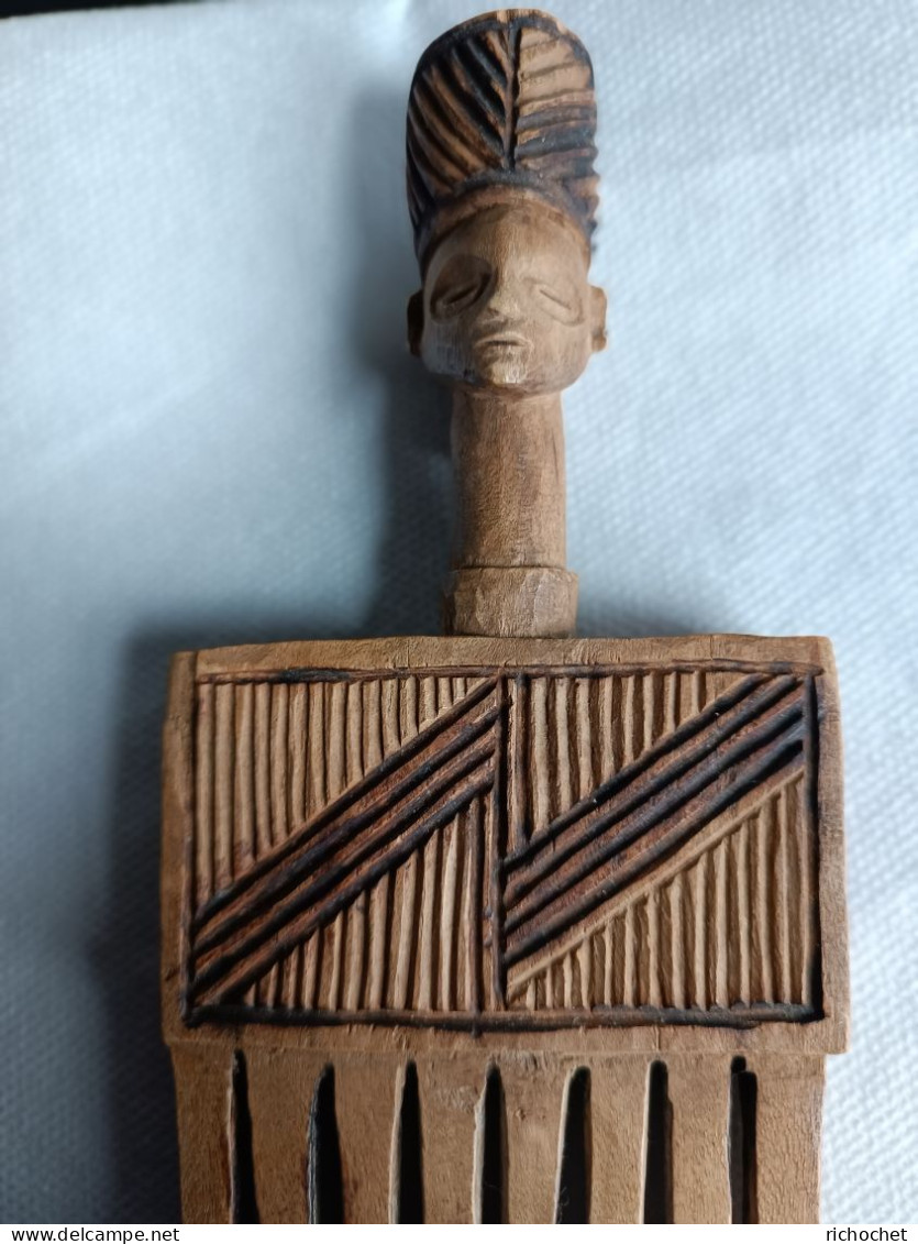 Peigne Ancien Art Africain - Afrikanische Kunst