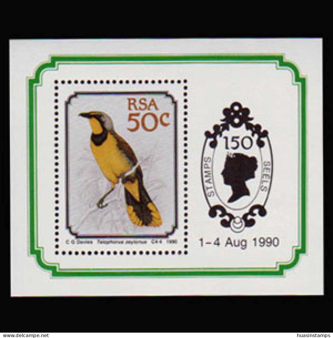 SOUTH AFRICA 1990 - Scott# 792a S/S Bird-Shrike MNH - Ungebraucht