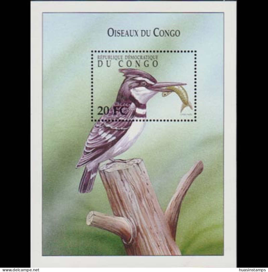 ZAIRE/CONGO DR. 2000 - Scott# 1540 S/S Bird-Kingfisher MNH - Autres & Non Classés