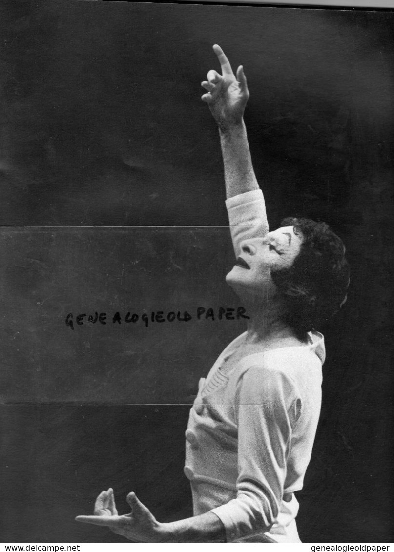 75- PARIS-PROGRAMME THEATRE CHAMPS ELYSEES- MIME MARCEL MARCEAU-21-11-1982-ARTICLES PRESSE + BILLETS ENTREE