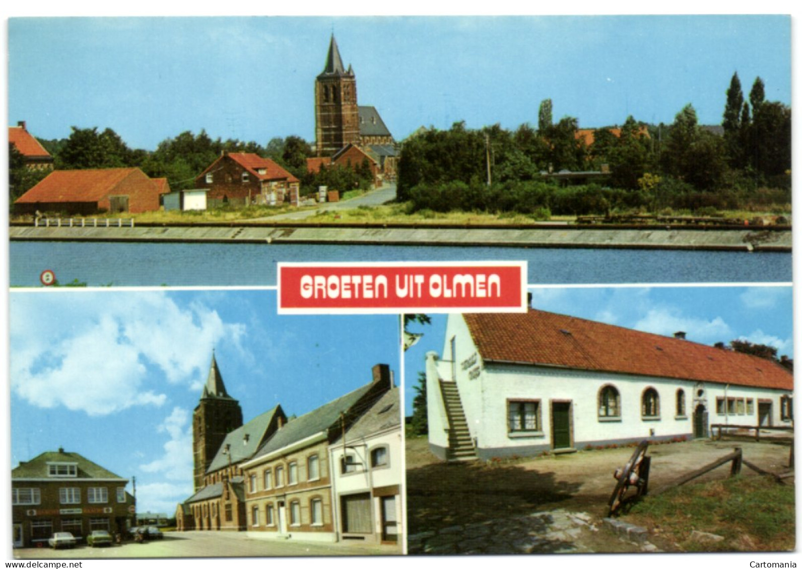 Groeten Uit Olmen - Panorama - Markt - 't Vergult Cruys - Balen