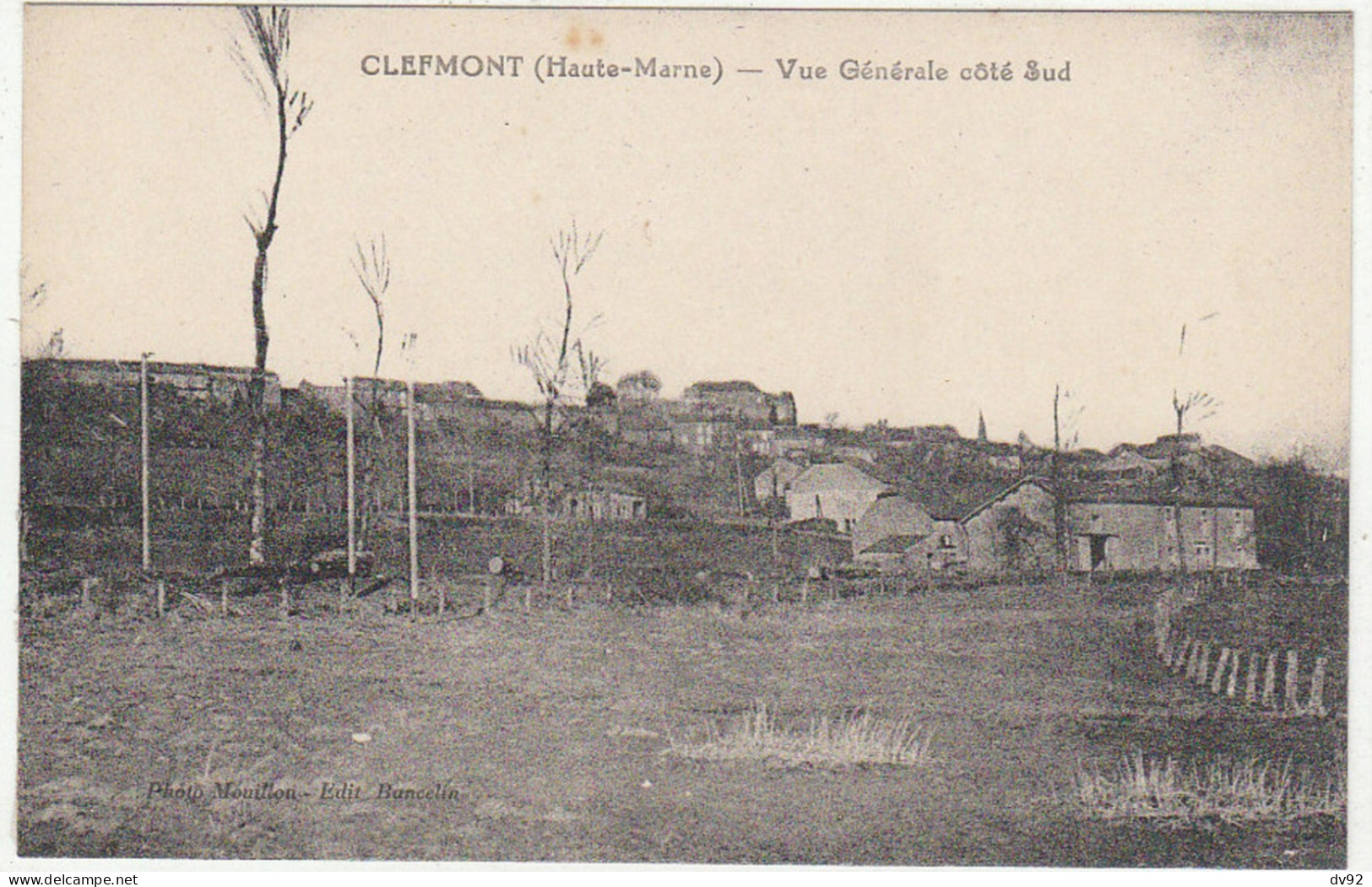 HAUTE MARNE CLEFMONT VUE GENERALE COTE SUD - Clefmont